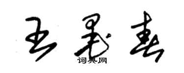 朱锡荣王墨春草书个性签名怎么写
