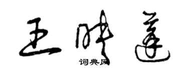 曾庆福王映蓬草书个性签名怎么写