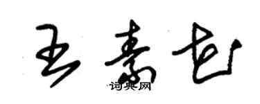 朱锡荣王素花草书个性签名怎么写