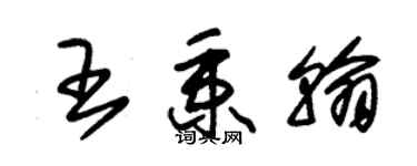 朱锡荣王秉翰草书个性签名怎么写
