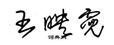 朱锡荣王映霓草书个性签名怎么写