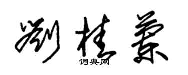 朱锡荣刘桂兰草书个性签名怎么写