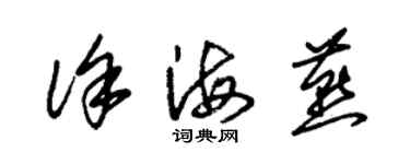 朱锡荣徐海燕草书个性签名怎么写