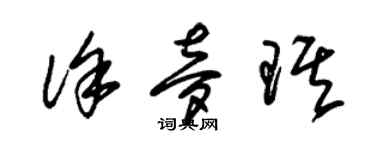 朱锡荣徐梦琪草书个性签名怎么写