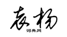 朱锡荣袁杨草书个性签名怎么写