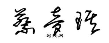 朱锡荣蔡梦琪草书个性签名怎么写