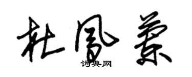 朱锡荣杜凤兰草书个性签名怎么写