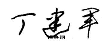 朱锡荣丁建军草书个性签名怎么写