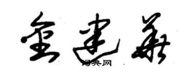 朱锡荣金建华草书个性签名怎么写