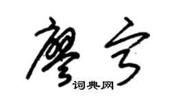 朱锡荣廖宁草书个性签名怎么写