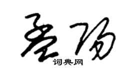 朱锡荣孟阳草书个性签名怎么写