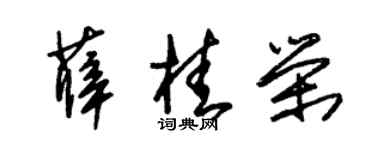 朱锡荣薛桂荣草书个性签名怎么写