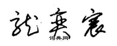 朱锡荣龙奕宸草书个性签名怎么写