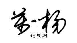 朱锡荣万杨草书个性签名怎么写