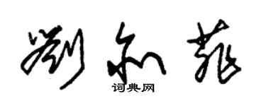 朱锡荣刘亦菲草书个性签名怎么写