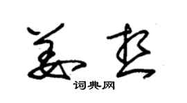 朱锡荣姜想草书个性签名怎么写