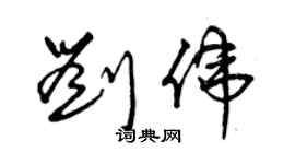 曾庆福刘伟草书个性签名怎么写