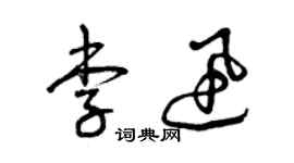 曾庆福李迅草书个性签名怎么写