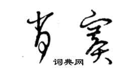 曾庆福肖赛草书个性签名怎么写