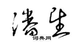 曾庆福潘望草书个性签名怎么写