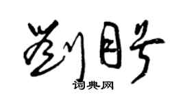 曾庆福刘盼草书个性签名怎么写
