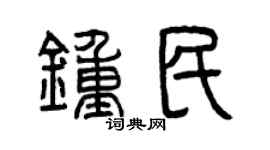 曾庆福钟民篆书个性签名怎么写