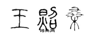 陈声远王照桑篆书个性签名怎么写
