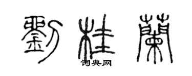 陈声远刘桂兰篆书个性签名怎么写