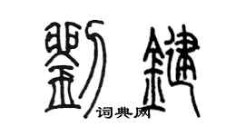 陈墨刘键篆书个性签名怎么写