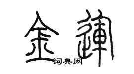 陈墨金运篆书个性签名怎么写