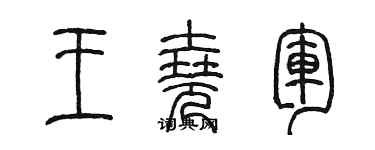 陈墨王尧军篆书个性签名怎么写