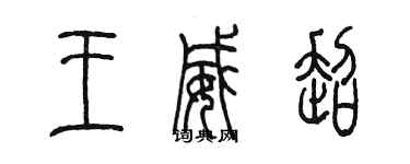 陈墨王威超篆书个性签名怎么写