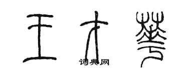 陈墨王才华篆书个性签名怎么写