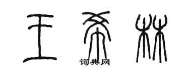 陈墨王希林篆书个性签名怎么写