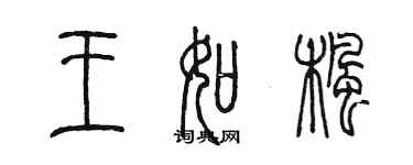 陈墨王如枫篆书个性签名怎么写