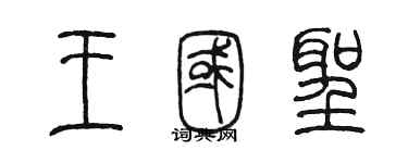 陈墨王国圣篆书个性签名怎么写