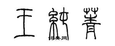 陈墨王纯菁篆书个性签名怎么写