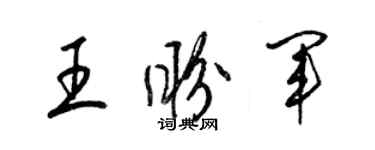 梁锦英王盼军草书个性签名怎么写