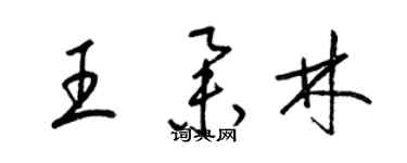 梁锦英王举林草书个性签名怎么写