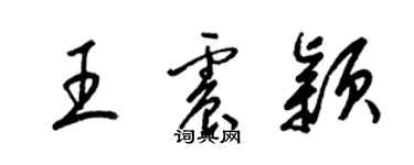 梁锦英王震颖草书个性签名怎么写