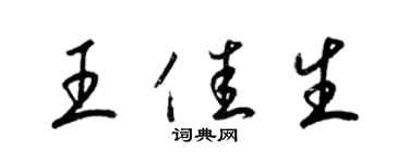 梁锦英王佳生草书个性签名怎么写