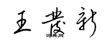 梁锦英王发新草书个性签名怎么写