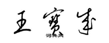 梁锦英王宝成草书个性签名怎么写