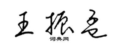 梁锦英王振孟草书个性签名怎么写