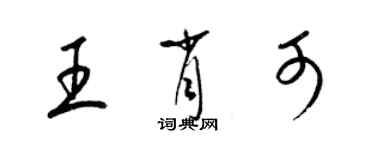 梁锦英王肖可草书个性签名怎么写