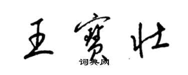 梁锦英王宝壮草书个性签名怎么写