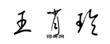 梁锦英王肖玲草书个性签名怎么写