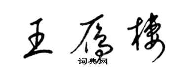 梁锦英王雁栖草书个性签名怎么写