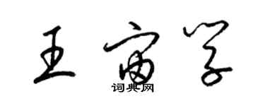 梁锦英王宙学草书个性签名怎么写