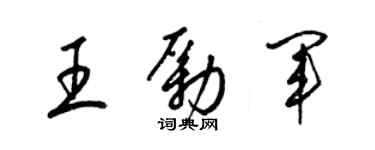 梁锦英王励军草书个性签名怎么写
